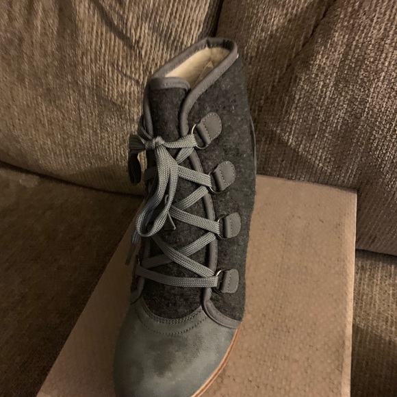 Maurices Shoes - Wedge grey booties Maurices Shoes - Wedge grey booties